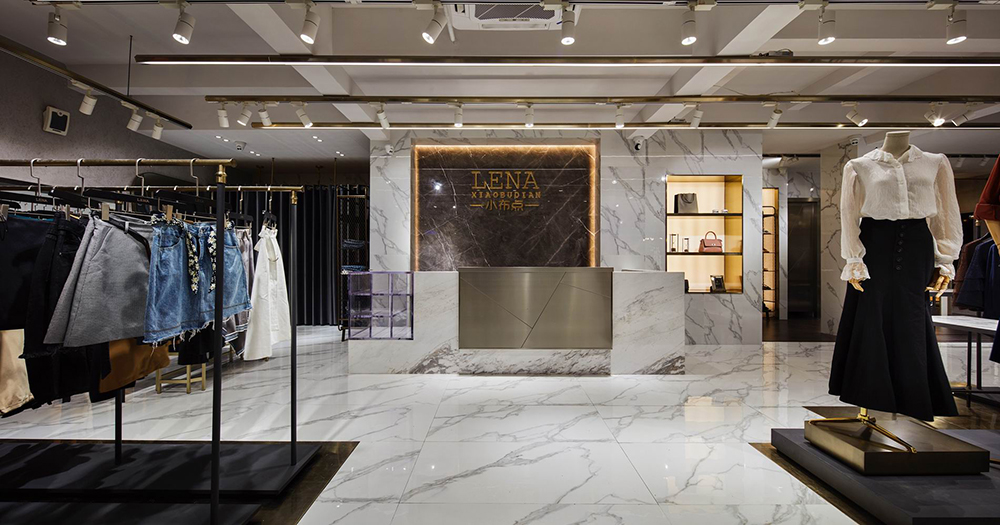 服装专卖店装饰布局图,服装店装饰图片
