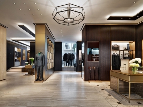 服装店装饰效果图,服装店装饰布局图
