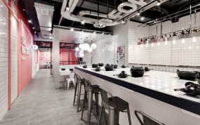 火锅店空间设计布局图