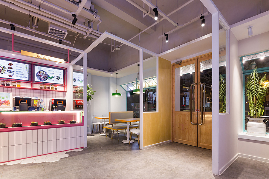 土豆粉店装修设计实景图,土豆粉店装修设计案例图