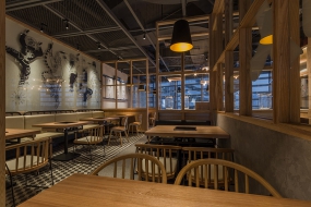 快餐店装修设计实景图