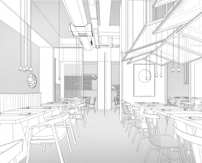 快餐店设计平面图
