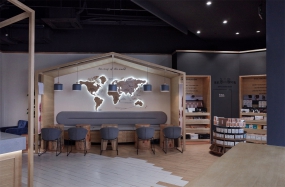 奶茶店装饰布局图, 奶茶店空间设计效果图