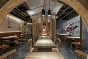 快餐店空间设计实景图,快餐店空间设计图片