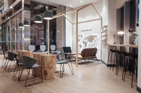 奶茶店装饰案例图,奶茶店装饰布局图