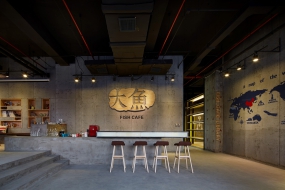 办公室前台吧台设计效果图,办公室前台设计效果图