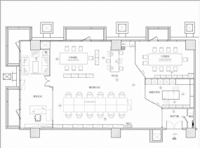 科技公司办公室设计平面图