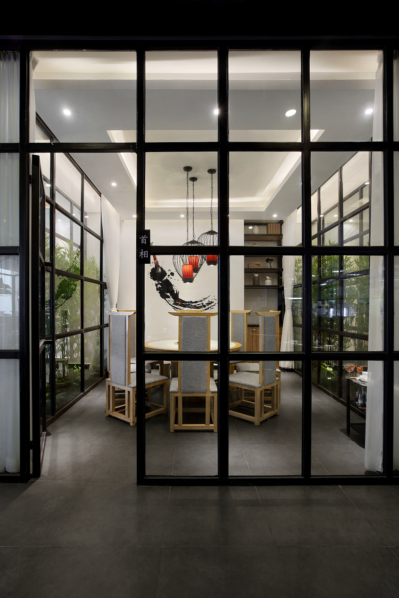 火锅店店面空间设计案例图, 火锅店装修设计效果图