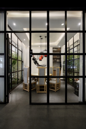 火锅店店面空间设计案例图, 火锅店装修设计效果图