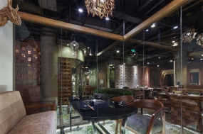 火锅店装修设计布局图,火锅店装修设计实景图