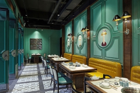 火锅餐厅装饰图片,火锅餐厅空间设计效果图