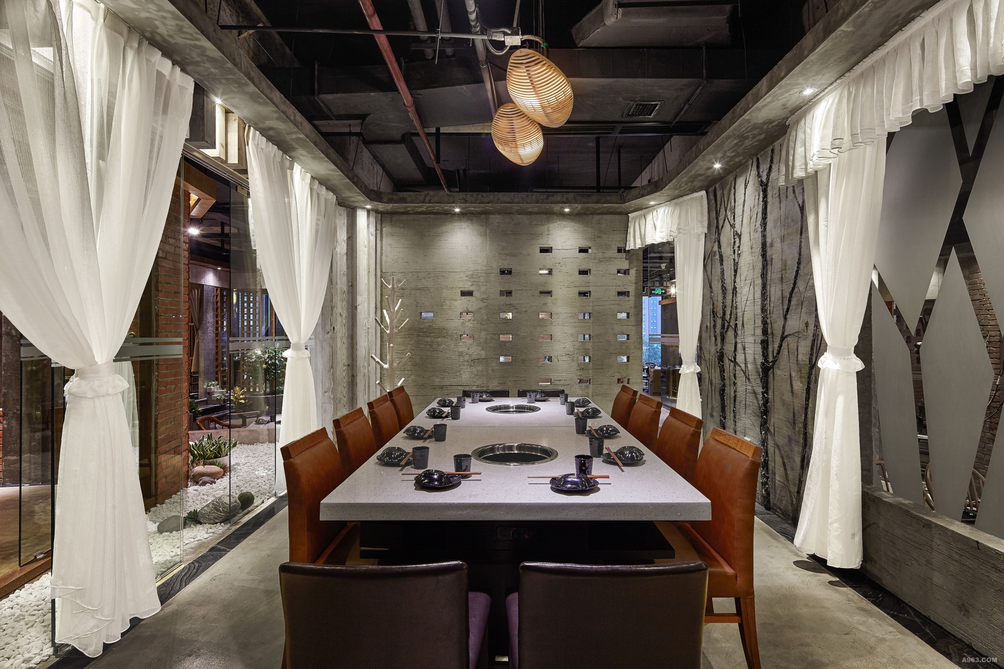 火锅店装饰实景图, 火锅店装饰图片