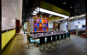 铁板烧店装修设计布局图,铁板烧店装修设计实景图