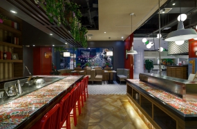  铁板烧装饰布局图