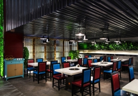  火锅店店面装饰图片,火锅店店面空间设计效果图