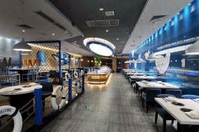  自助餐厅装饰设计图片,火锅店店面设计实景图