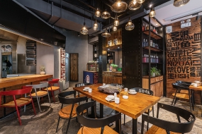 烧烤店装修设计布局图