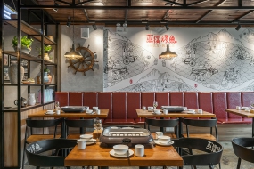 烧烤店装饰设计布局图