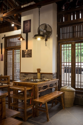 火锅店装修设计效果图, 火锅店装修设计布局图