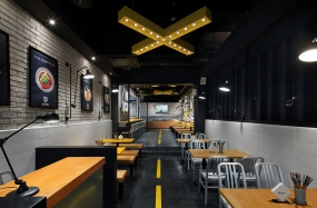 快餐店设计布局图,快餐店设计图片