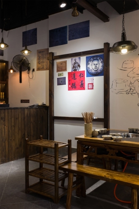  火锅店装饰图片,火锅店空间设计效果图