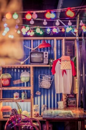 烧烤店设计布局图,烧烤店装饰效果图