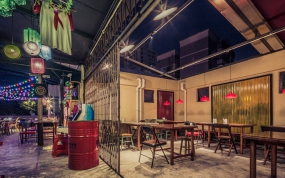  烧烤店装修设计布局图, 烧烤店装修设计布局