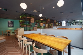 餐厅装修设计布局图,餐厅装修设计布局图