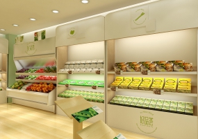 生鲜蔬果店设计效果图