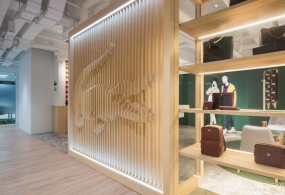 LACOSTE展厅设计效果图,展厅设计平面图