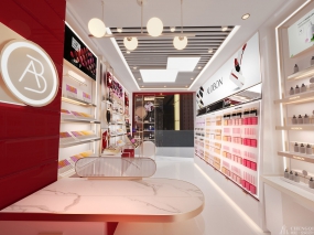 化妆品店装饰图片,化妆品店装饰案例图