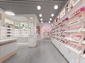 化妆品店空间设计效果图,化妆品店空间设计布局图