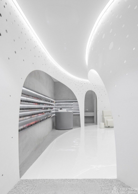 美甲店装修设计实景图,美甲店装修设计布局图