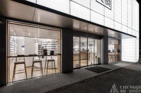 眼镜店空间装饰效果图,眼镜店设计案例效果图