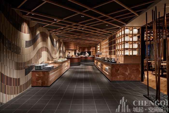 自助餐厅空间设计布局图,自助餐厅空间设计案例图