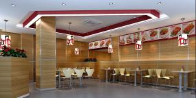 中式自助餐厅效果图