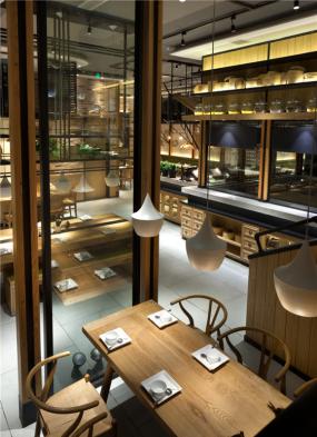 湘菜饭店室内大理石地砖装修效果图片