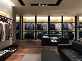 服装店装修风格现代简约吊顶效果图