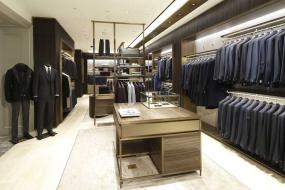 现代黑白简约服装店装修风格效果图