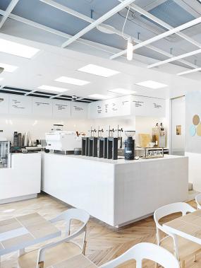 简约欧式风格超市奶茶店装修效果图