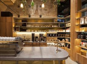 现代风格超市奶茶店装修效果图
