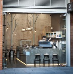 超市奶茶店吧台设计装修效果图