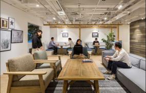 专业办公室室内隔断设计效果图