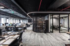金融公司办公室装修实景图片大全