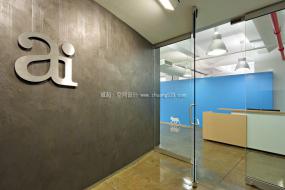 高档现代办公室前台装修图片大全