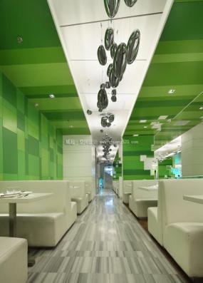 中式快餐店装修高清效果图