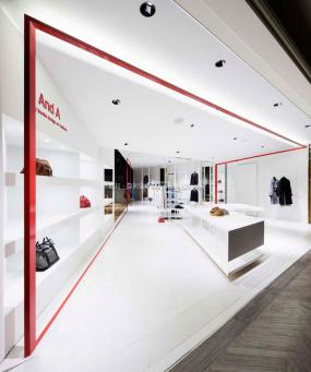 鞋帽店展柜装修实景图片