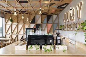 外国奶茶店装潢效果图