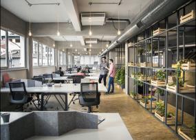 最新办公室实木地板装饰设计图
