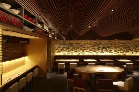 高端韩国料理店装修效果图